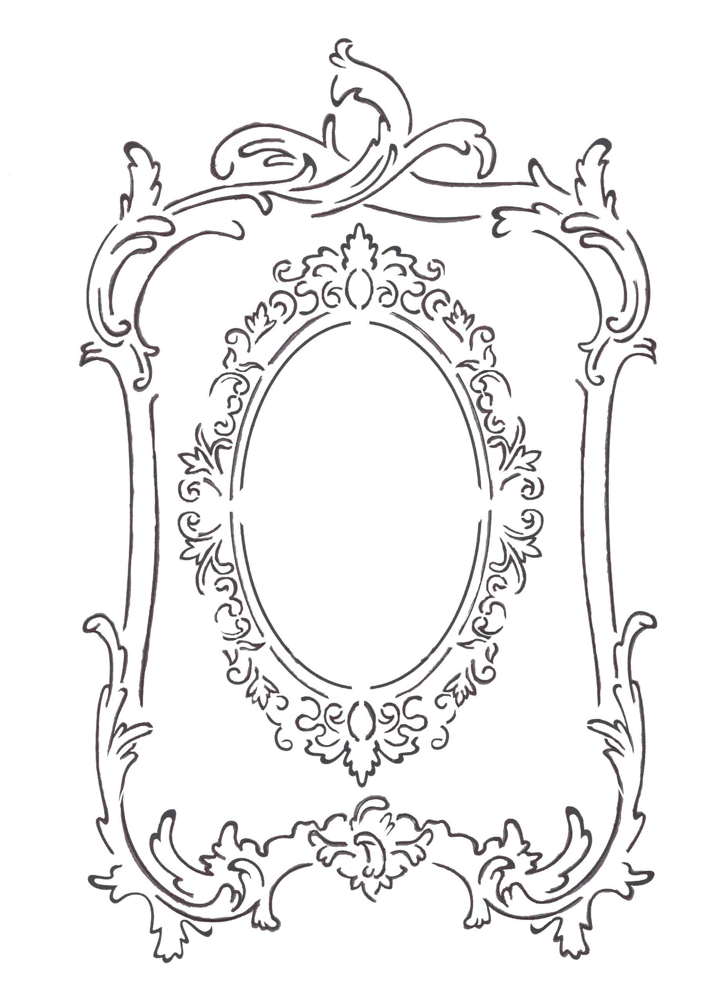 Frames 12x17" Stencil by Roycycled Treasures