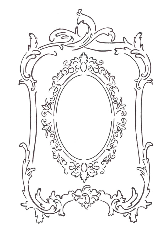 Frames 12x17" Stencil by Roycycled Treasures