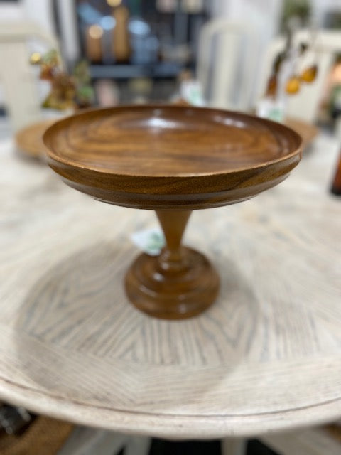 Solid Wood Pedestal Cake Stand