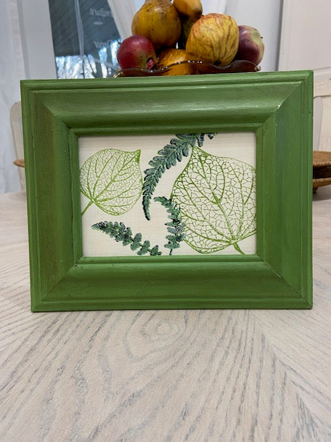 Green Leaf Framed Art