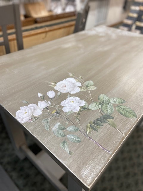 Custom Painted Desk with Drawer