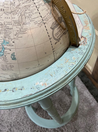 Vintage Inspired Standing Globe