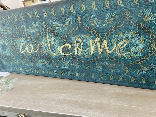 Moroccan Inspired Welcome Sign