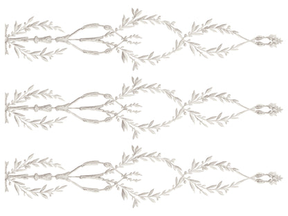 Trompe l'oeil Laurel 12x16" Paint Inlay FOUR Sheet Set by Iron Orchid Designs (IOD)