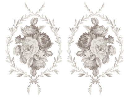 Trompe l'oeil Laurel 12x16" Paint Inlay FOUR Sheet Set by Iron Orchid Designs (IOD)