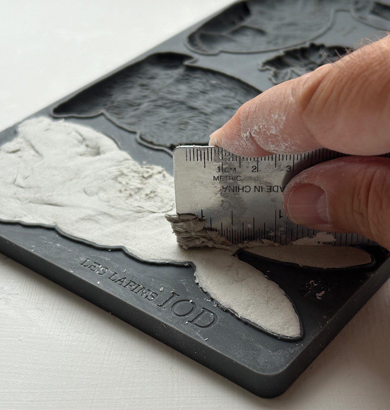 Les Lapins 6x10" Decor Mould by Iron Orchid Designs (IOD)