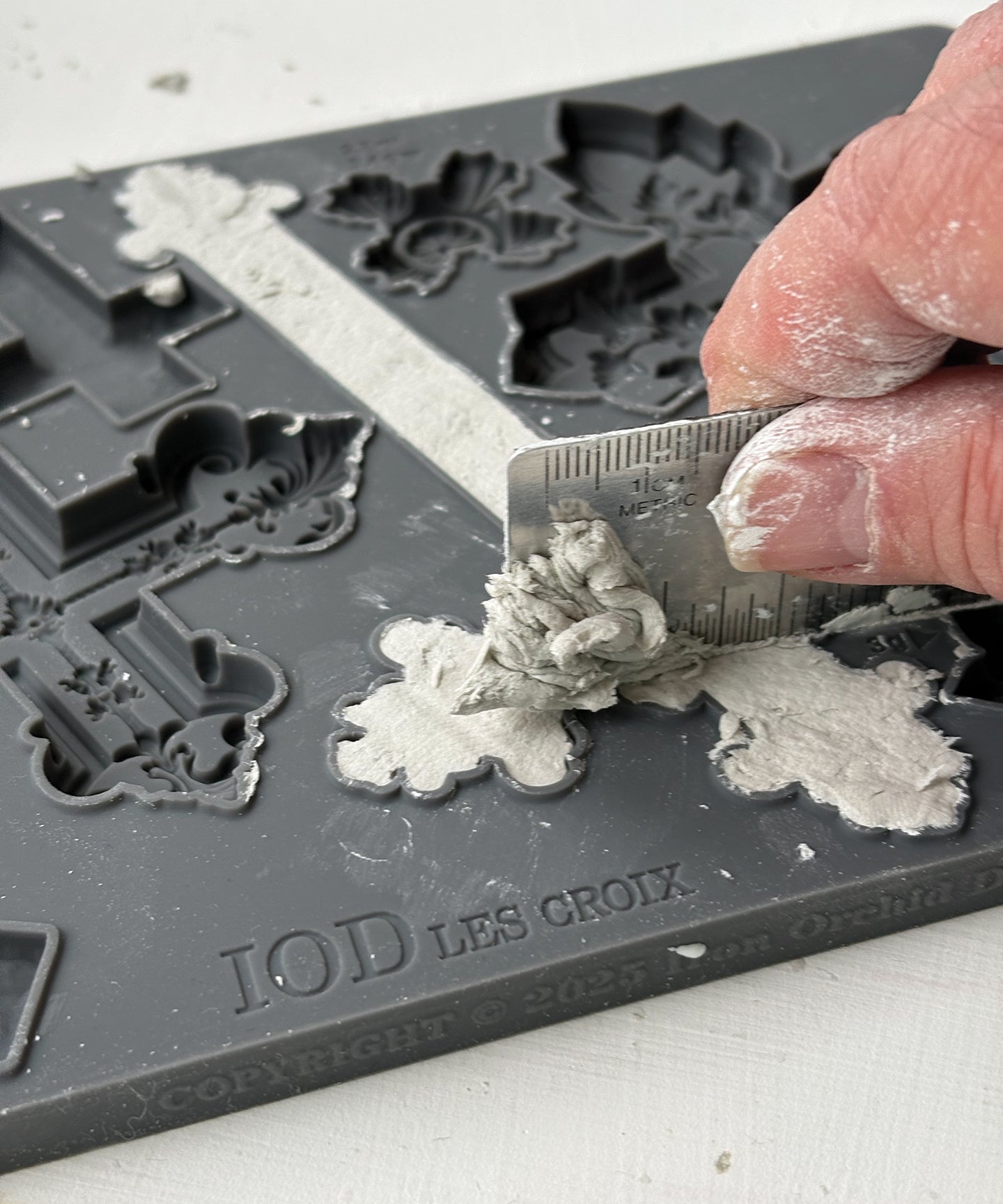 Les Croix 6x10" Decor Mould by Iron Orchid Designs (IOD)