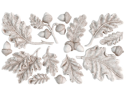 Oak Leaves & Acorns 6x10" Decor Mould by Iron Orchid Designs (IOD)