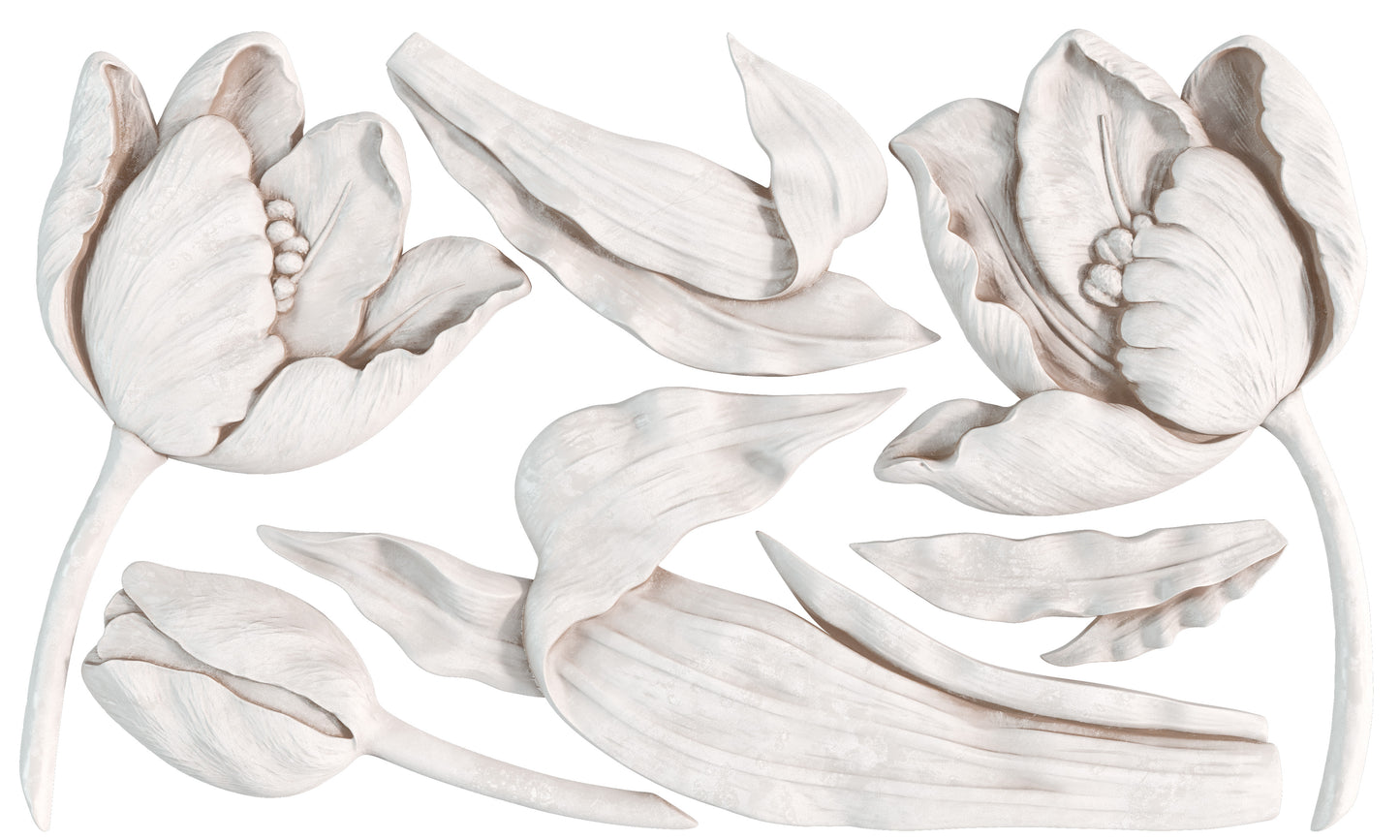 Tulips 6x10" Decor Mould by Iron Orchid Designs (IOD)
