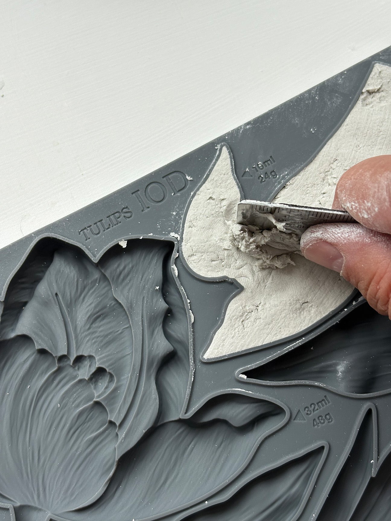 Tulips 6x10" Decor Mould by Iron Orchid Designs (IOD)