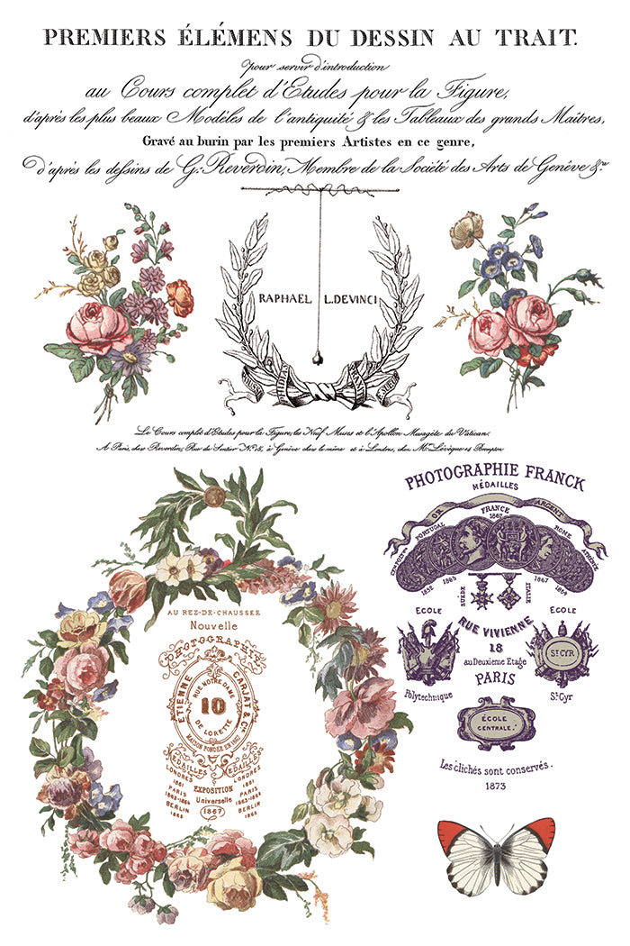 Saint Ouen 8x12” Transfer EIGHT Sheet Set by Iron Orchid Designs (IOD)