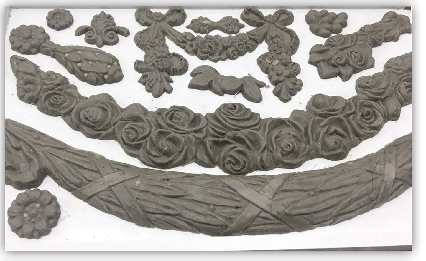 Swags 6x10" Decor Mould by Iron Orchid Designs (IOD)