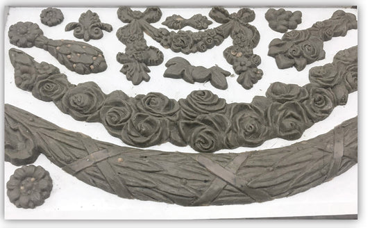 Swags 6x10" Decor Mould by Iron Orchid Designs (IOD)