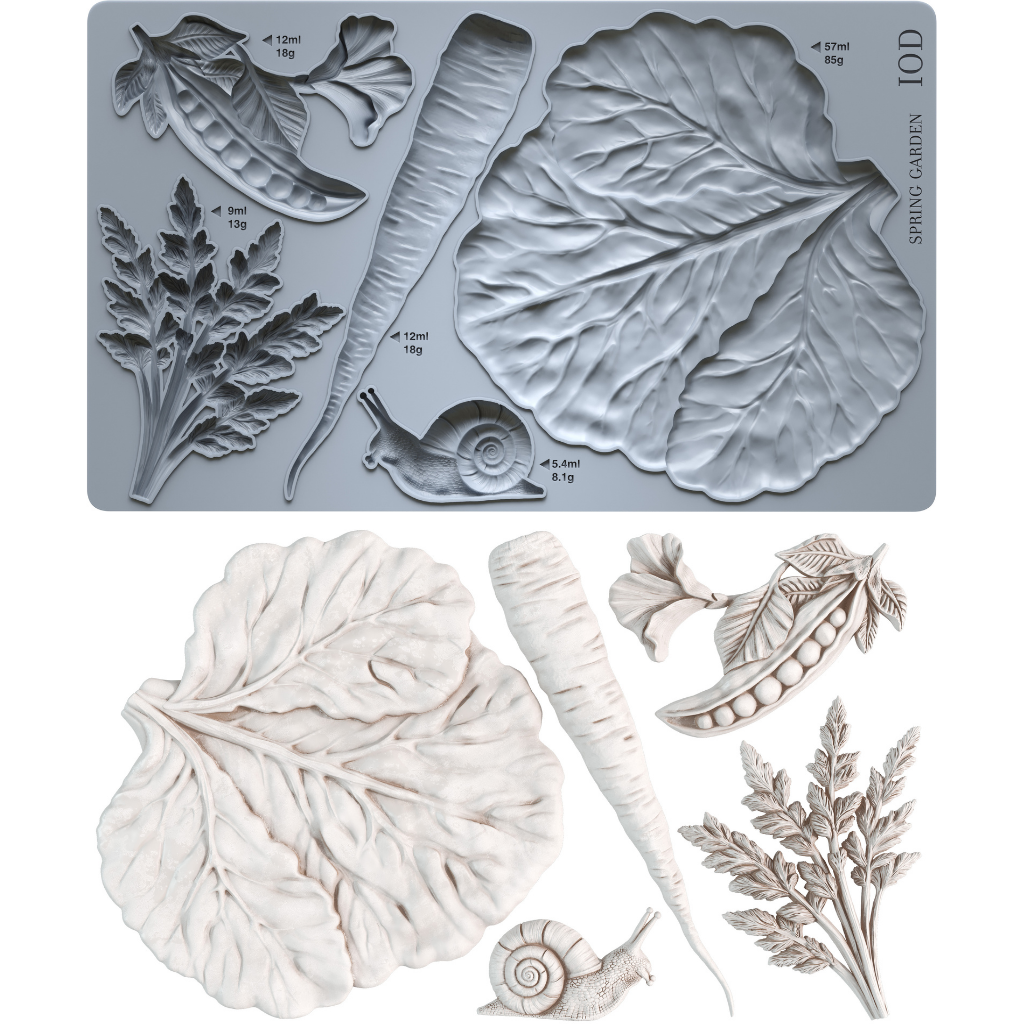 Spring Garden 6x10" Decor Mould by Iron Orchid Designs (IOD)