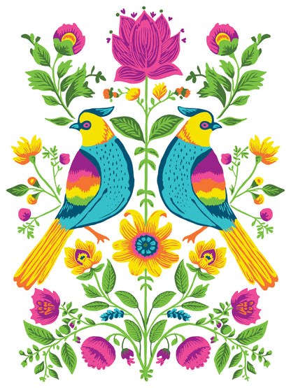 Vida Flora 12x16" Paint Inlay Designed by Debi Beard EIGHT Sheet Set by Iron Orchid Designs (IOD)