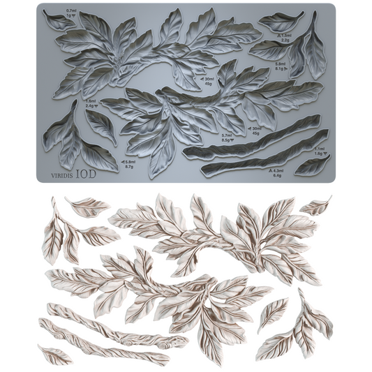 Viridis 6x10" Decor Mould by Iron Orchid Designs (IOD)