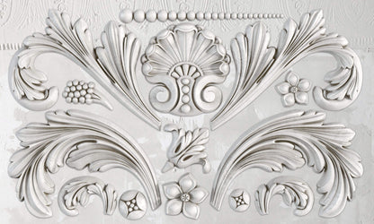 Acanthus Scroll 6x10" Decor Mould by Iron Orchid Designs (IOD)