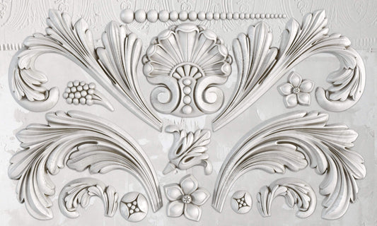 Acanthus Scroll 6x10" Decor Mould by Iron Orchid Designs (IOD)