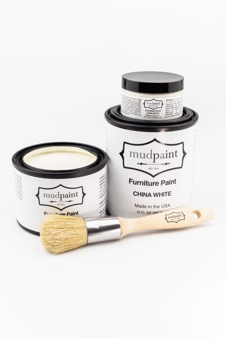 China White Clay Based Paint by MudPaint Vintage Furniture Paint