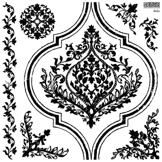 Bella 12x12" Decor Stamp by Iron Orchid Designs (IOD) - Limited Supply (Retired)