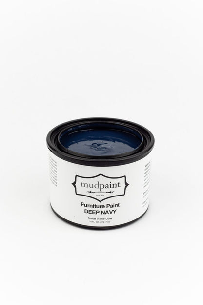 Deep Navy Clay Based Paint by MudPaint Vintage Furniture Paint