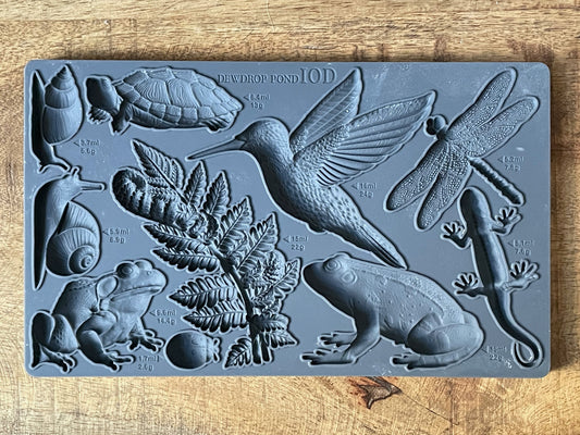 Dewdrop Pond 6x10" Decor Mould by Iron Orchid Designs (IOD)