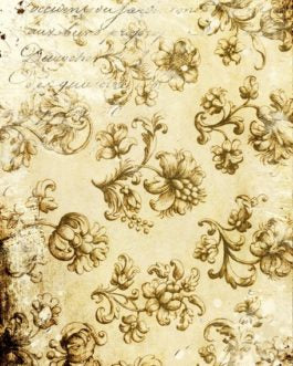 Distressed Grungy Floral 21x29" Decoupage Paper by Roycycled Treasures