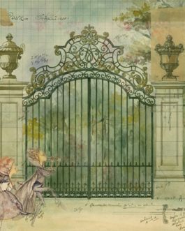 Fairy Gate 21x29" Decoupage Paper by Roycycled Treasures