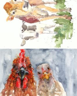 Farm Animals 21x29" Decoupage Paper by Roycycled Treasures
