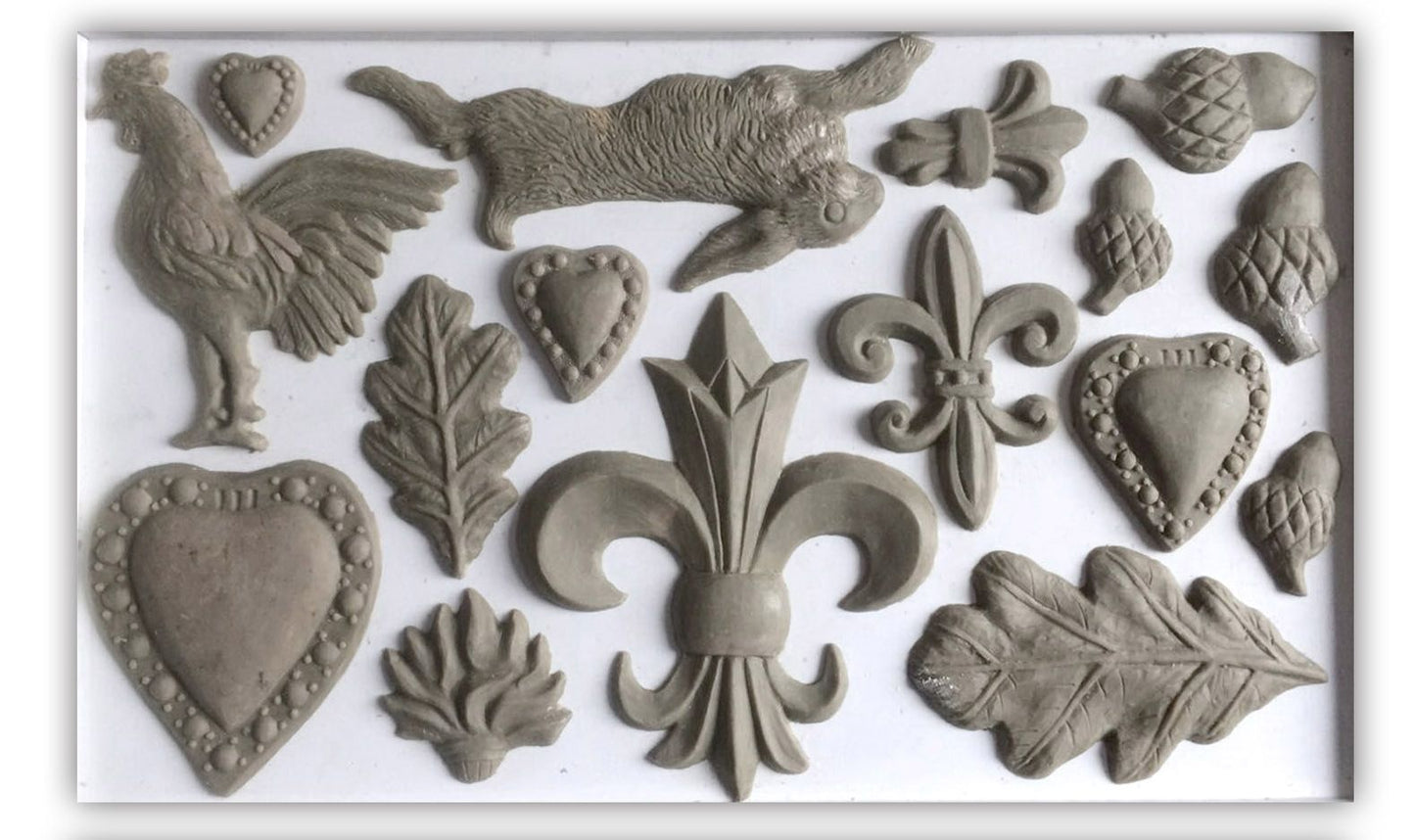 Fleur De Lis 6x10" Decor Mould by Iron Orchid Designs (IOD)