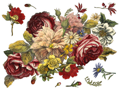 Floral Anthology 12x16" Transfer Pad FOUR Sheet Set by Iron Orchid Designs (IOD)