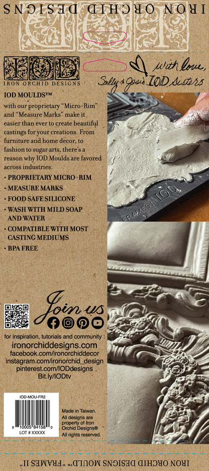 Frames 2 6x10" Decor Mould by Iron Orchid Designs (IOD)