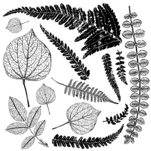 Fronds 12x12" Decor Stamp by Iron Orchid Designs (IOD)