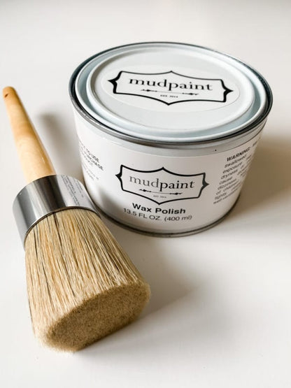 Finishing Wax Polish 13.5 oz. by MudPaint Vintage Furniture Paint - THREE Color Options