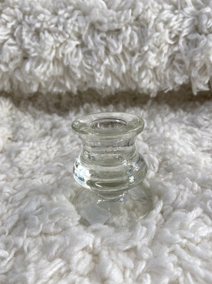 Glass Taper Candle Holder