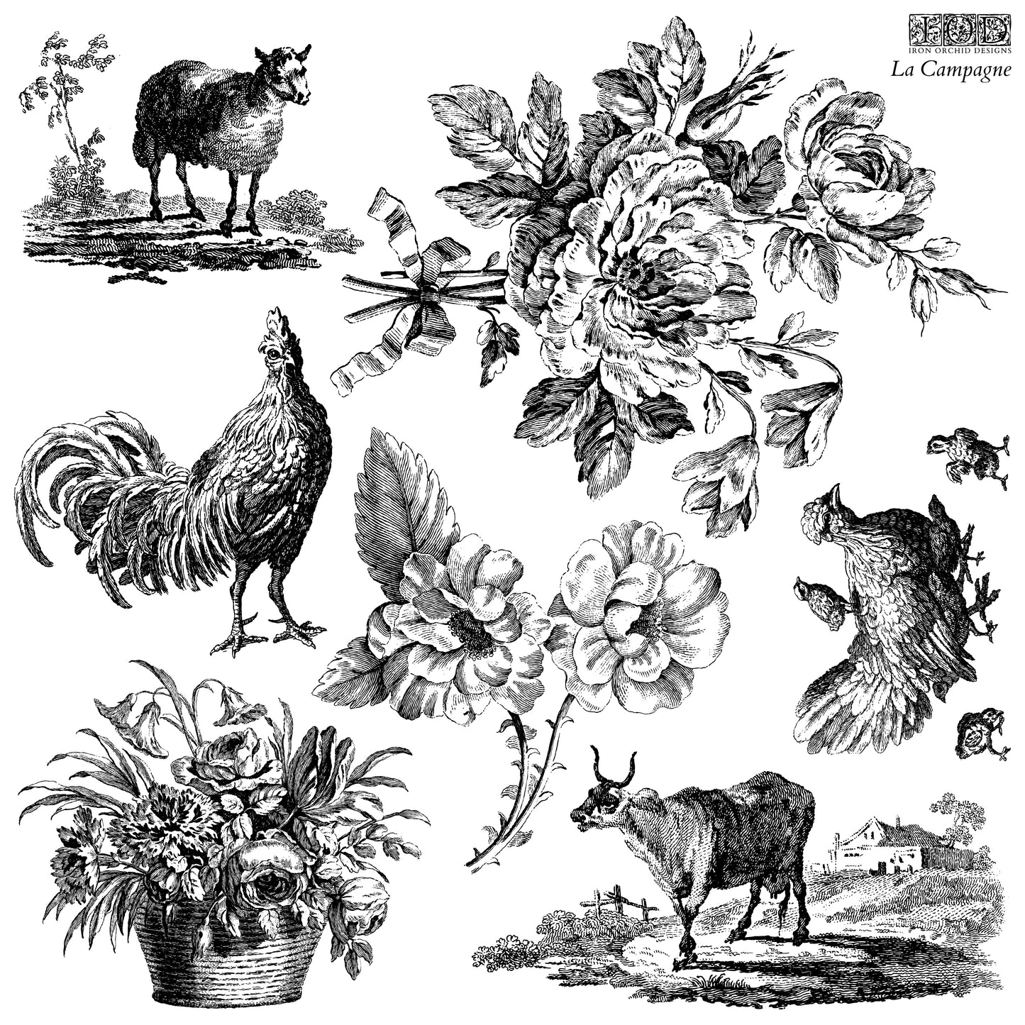 La Campagne 12x12 Decor Stamp *2023 New Release*
