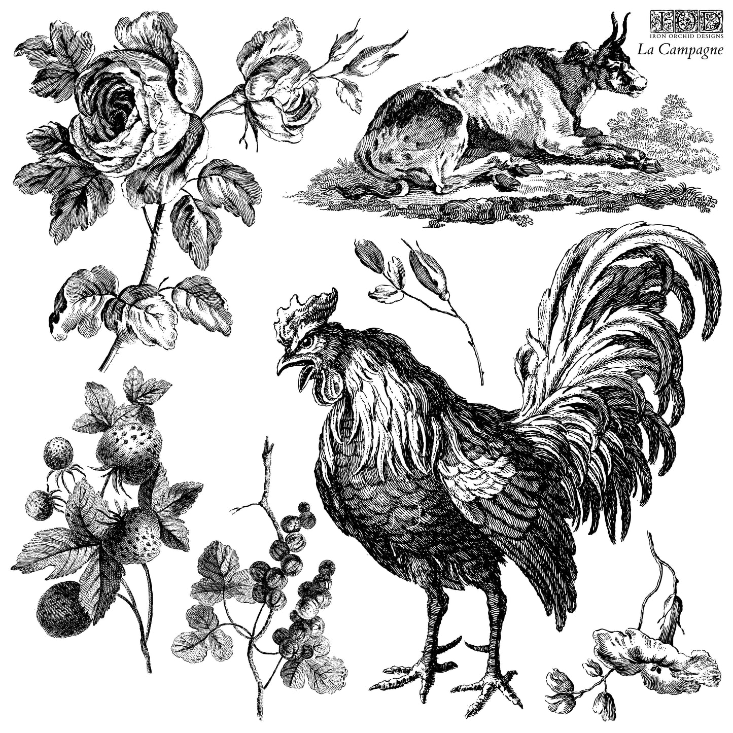 La Campagne 12x12 Decor Stamp *2023 New Release*