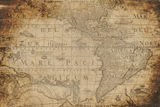 Map 21x29" Decoupage Paper by Roycycled Treasures