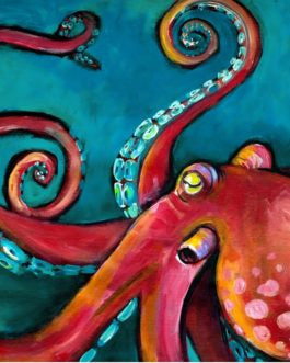 Octopus 21x29" Decoupage Paper by Roycycled Treasures