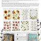 Painterly Florals IOD Decor Transfer 12x16" Pallet - 8 sheets per pack