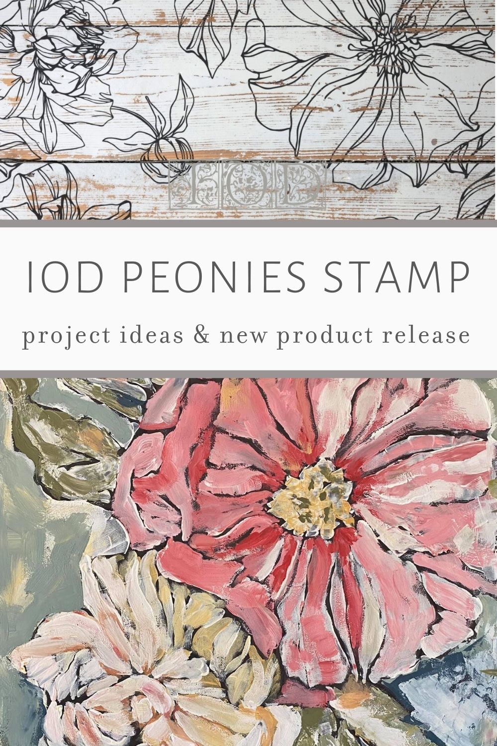 Peonies Decor Stamp