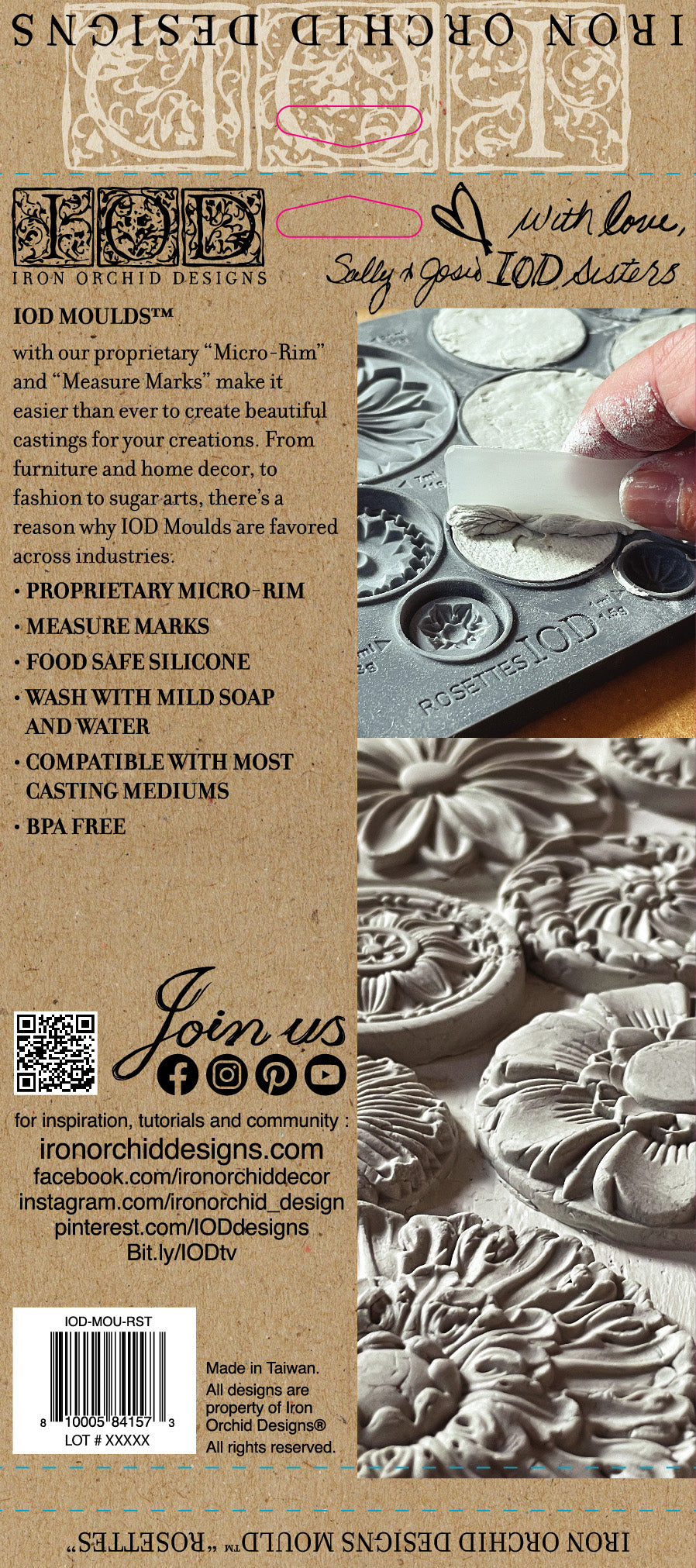 Rosettes 6x10 Decor Mould