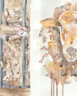Sheep 21x29" Decoupage Paper by Roycycled Treasures