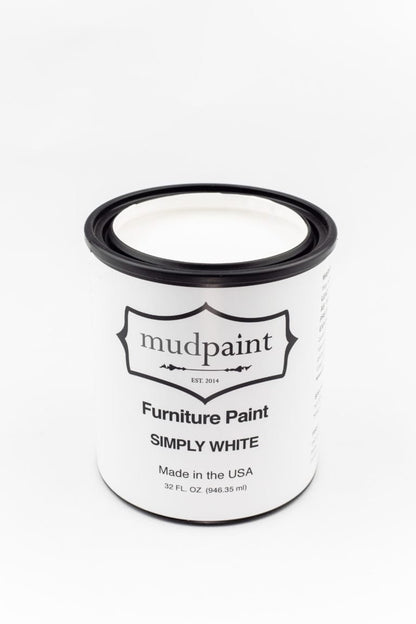 Simply White Clay Based Paint by MudPaint Vintage Furniture Paint