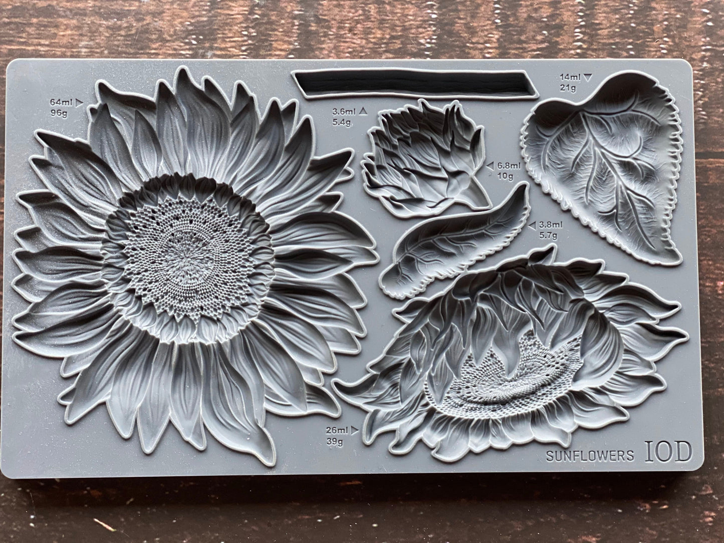 Sunflowers 6x10" Decor Mould by Iron Orchid Designs (IOD)