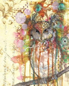 The Owl 21x29" Decoupage Paper by Roycycled Treasures
