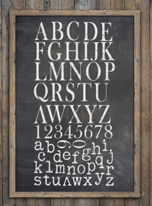 Typesetting 12 x 12 Decor Stamp