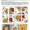 Wall Flower 12x16" Decor Transfer EIGHT Sheet Set by Iron Orchid Designs (IOD)