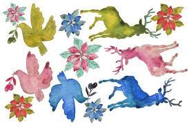 Watercolor Animals Decoupage Paper