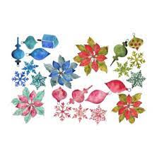 Watercolor Christmas Decoupage Paper